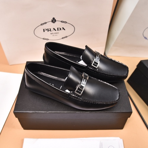 Cheap Prada Leather Shoes For Men #1119814 Replica Wholesale [$80.00 USD] [ITEM#1119814] on Replica Prada Leather Shoes