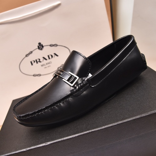 Cheap Prada Leather Shoes For Men #1119814 Replica Wholesale [$80.00 USD] [ITEM#1119814] on Replica Prada Leather Shoes