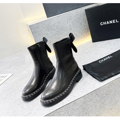 Cheap Chanel Boots For Women #1120446 Replica Wholesale [$108.00 USD] [ITEM#1120446] on Replica Chanel Boots