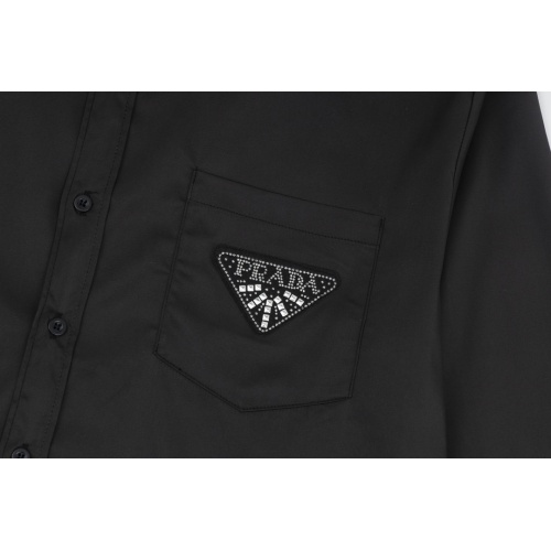 Cheap Prada Shirts Long Sleeved For Men #1120719 Replica Wholesale [$56.00 USD] [ITEM#1120719] on Replica Prada Shirts