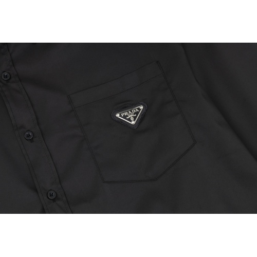 Cheap Prada Shirts Long Sleeved For Men #1120722 Replica Wholesale [$56.00 USD] [ITEM#1120722] on Replica Prada Shirts