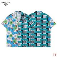 Cheap Prada Shirts Short Sleeved For Men #1118571 Replica Wholesale [$32.00 USD] [ITEM#1118571] on Replica Prada Shirts