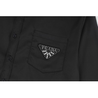 Cheap Prada Shirts Long Sleeved For Men #1120719 Replica Wholesale [$56.00 USD] [ITEM#1120719] on Replica Prada Shirts