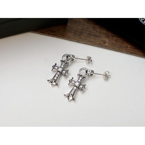 Cheap Chrome Hearts Earrings For Women #1121970 Replica Wholesale [$24.00 USD] [ITEM#1121970] on Replica Chrome Hearts Earrings