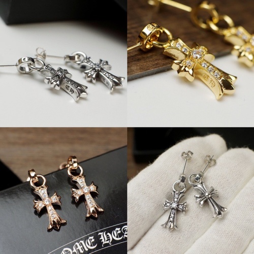 Cheap Chrome Hearts Earrings For Women #1121970 Replica Wholesale [$24.00 USD] [ITEM#1121970] on Replica Chrome Hearts Earrings