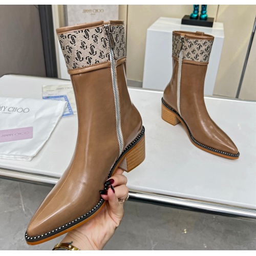 Cheap Jimmy Choo Boots For Women #1122794 Replica Wholesale [$108.00 USD] [ITEM#1122794] on Replica Jimmy Choo Boots