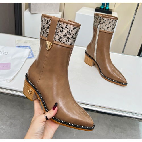 Cheap Jimmy Choo Boots For Women #1122794 Replica Wholesale [$108.00 USD] [ITEM#1122794] on Replica Jimmy Choo Boots