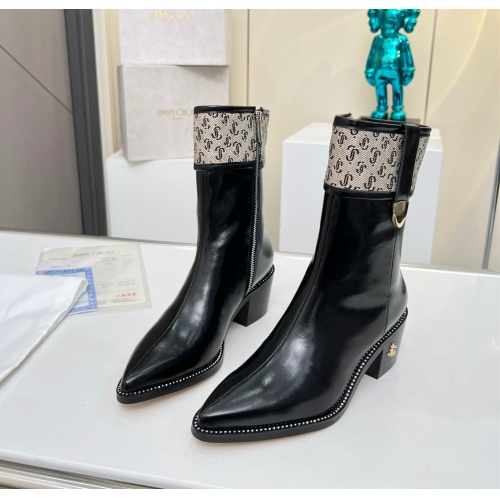 Cheap Jimmy Choo Boots For Women #1122795 Replica Wholesale [$108.00 USD] [ITEM#1122795] on Replica Jimmy Choo Boots
