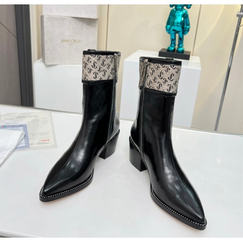 Cheap Jimmy Choo Boots For Women #1122795 Replica Wholesale [$108.00 USD] [ITEM#1122795] on Replica Jimmy Choo Boots