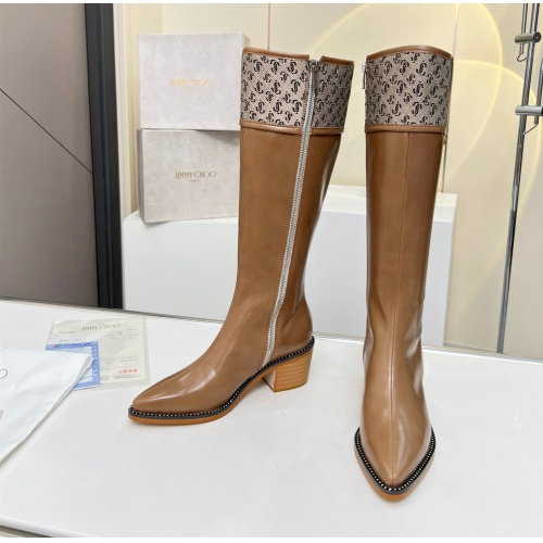 Cheap Jimmy Choo Boots For Women #1122800 Replica Wholesale [$132.00 USD] [ITEM#1122800] on Replica Jimmy Choo Boots