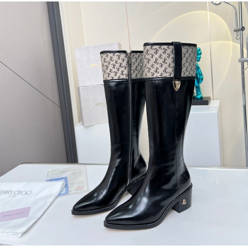 Cheap Jimmy Choo Boots For Women #1122801 Replica Wholesale [$132.00 USD] [ITEM#1122801] on Replica Jimmy Choo Boots