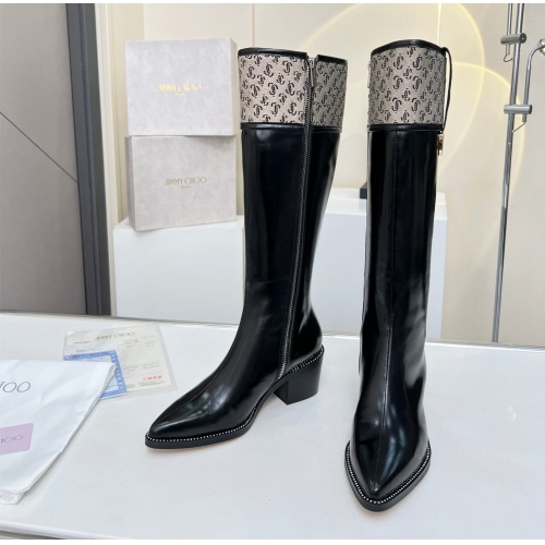 Cheap Jimmy Choo Boots For Women #1122801 Replica Wholesale [$132.00 USD] [ITEM#1122801] on Replica Jimmy Choo Boots