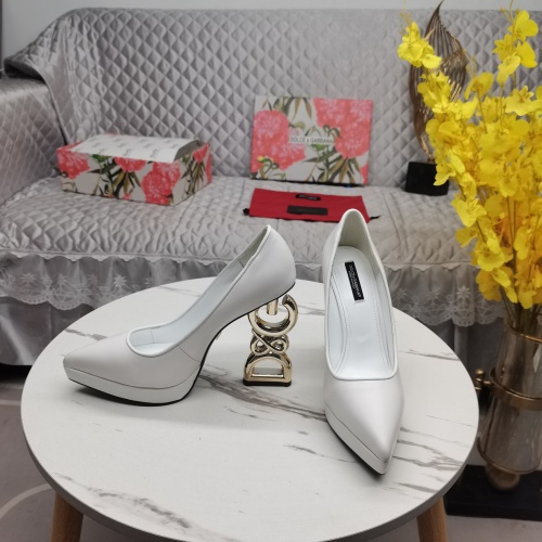 Cheap Dolce &amp; Gabbana D&amp;G High-Heeled Shoes For Women #1122802 Replica Wholesale [$155.00 USD] [ITEM#1122802] on Replica Dolce &amp; Gabbana D&amp;G High-Heeled Shoes