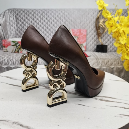 Cheap Dolce &amp; Gabbana D&amp;G High-Heeled Shoes For Women #1122804 Replica Wholesale [$155.00 USD] [ITEM#1122804] on Replica Dolce &amp; Gabbana D&amp;G High-Heeled Shoes