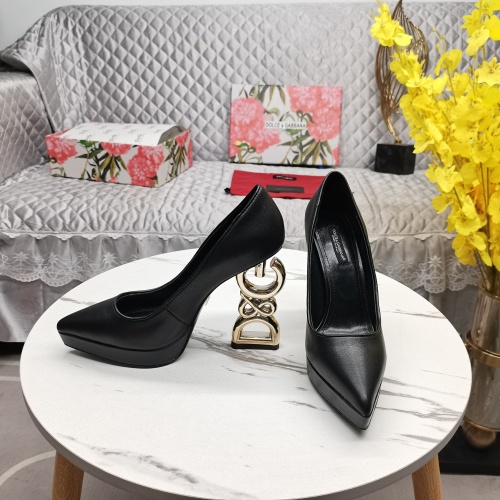 Cheap Dolce &amp; Gabbana D&amp;G High-Heeled Shoes For Women #1122808 Replica Wholesale [$155.00 USD] [ITEM#1122808] on Replica Dolce &amp; Gabbana D&amp;G High-Heeled Shoes