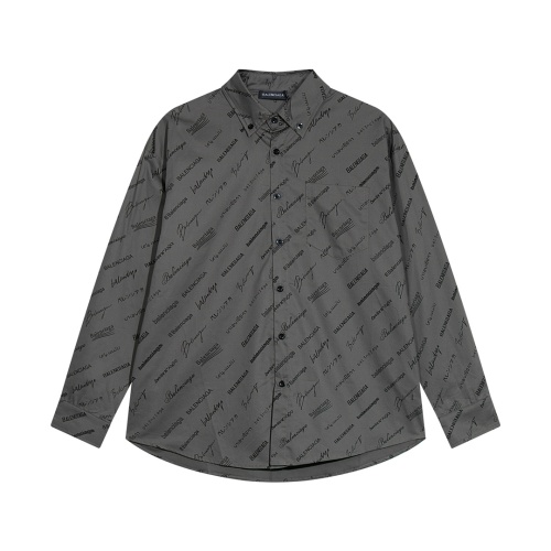 Cheap Balenciaga Shirts Long Sleeved For Men #1123440 Replica Wholesale [$40.00 USD] [ITEM#1123440] on Replica Balenciaga Shirts