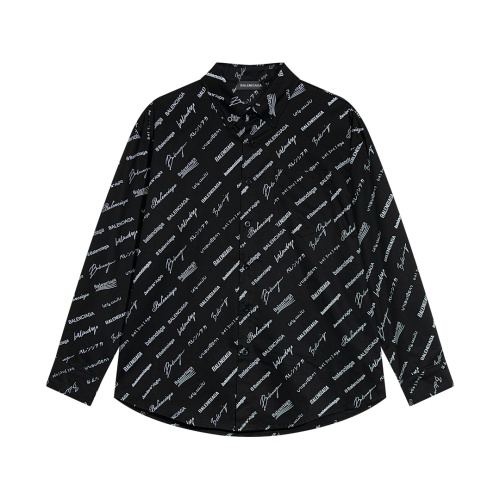 Cheap Balenciaga Shirts Long Sleeved For Men #1123441 Replica Wholesale [$40.00 USD] [ITEM#1123441] on Replica Balenciaga Shirts