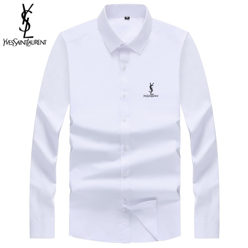 Cheap Yves Saint Laurent YSL Shirts Long Sleeved For Men #1123874 Replica Wholesale [$40.00 USD] [ITEM#1123874] on Replica Yves Saint Laurent YSL Shirts
