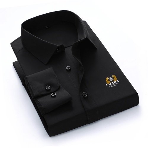 Cheap Prada Shirts Long Sleeved For Men #1123909 Replica Wholesale [$40.00 USD] [ITEM#1123909] on Replica Prada Shirts