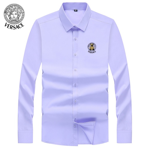 Cheap Versace Shirts Long Sleeved For Men #1124041 Replica Wholesale [$40.00 USD] [ITEM#1124041] on Replica Versace Shirts