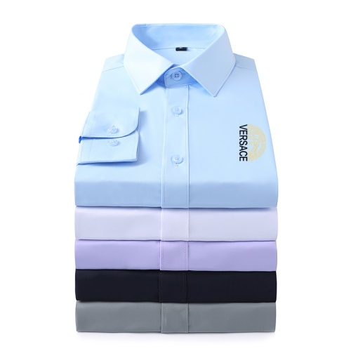 Cheap Versace Shirts Long Sleeved For Men #1124045 Replica Wholesale [$40.00 USD] [ITEM#1124045] on Replica Versace Shirts