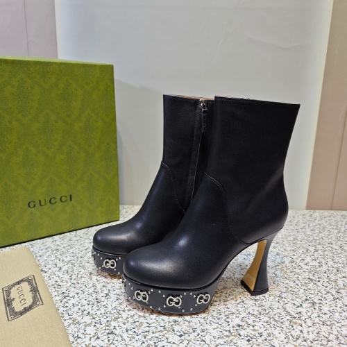 Cheap Gucci Boots For Women #1124636 Replica Wholesale [$160.00 USD] [ITEM#1124636] on Replica Gucci Boots
