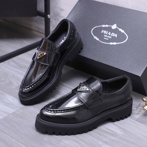 Cheap Prada Leather Shoes For Men #1125349 Replica Wholesale [$68.00 USD] [ITEM#1125349] on Replica Prada Leather Shoes