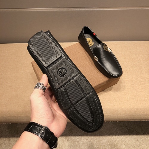Cheap Versace Leather Shoes For Men #1125703 Replica Wholesale [$68.00 USD] [ITEM#1125703] on Replica Versace Leather Shoes