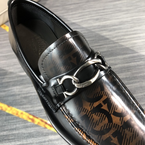Cheap Salvatore Ferragamo Leather Shoes For Men #1125746 Replica Wholesale [$98.00 USD] [ITEM#1125746] on Replica Salvatore Ferragamo Leather Shoes