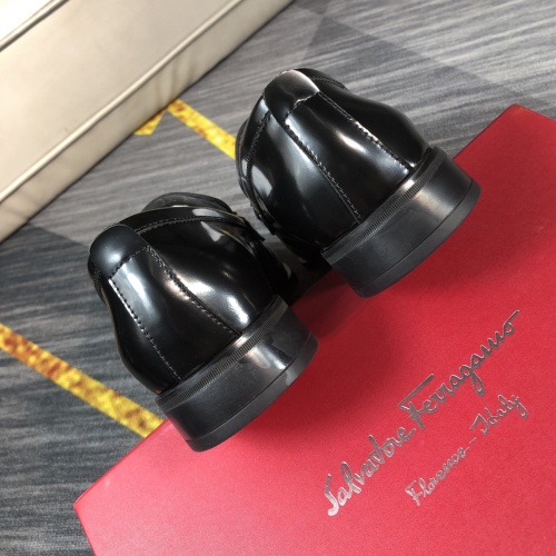 Cheap Salvatore Ferragamo Leather Shoes For Men #1125746 Replica Wholesale [$98.00 USD] [ITEM#1125746] on Replica Salvatore Ferragamo Leather Shoes