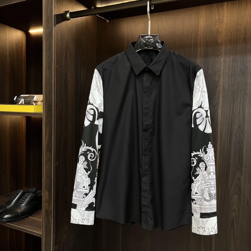 Cheap Versace Shirts Long Sleeved For Men #1126927 Replica Wholesale [$85.00 USD] [ITEM#1126927] on Replica Versace Shirts