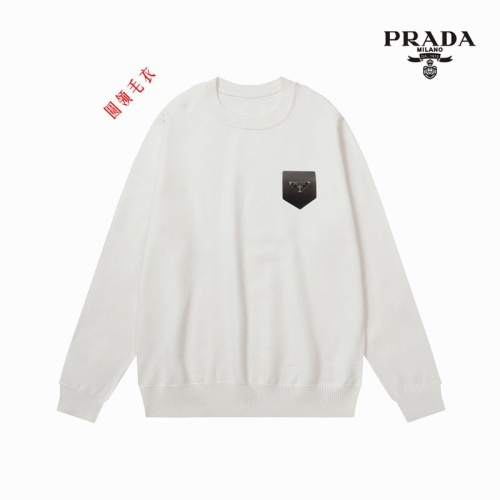 Cheap Prada Sweater Long Sleeved For Men #1127248 Replica Wholesale [$45.00 USD] [ITEM#1127248] on Replica Prada Sweater