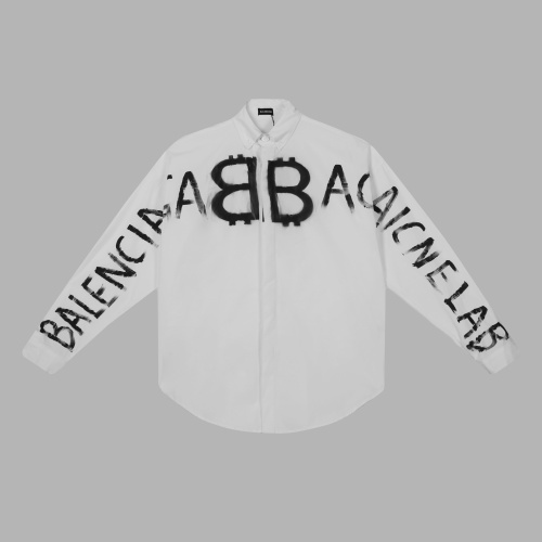 Cheap Balenciaga Shirts Long Sleeved For Unisex #1127550 Replica Wholesale [$64.00 USD] [ITEM#1127550] on Replica Balenciaga Shirts