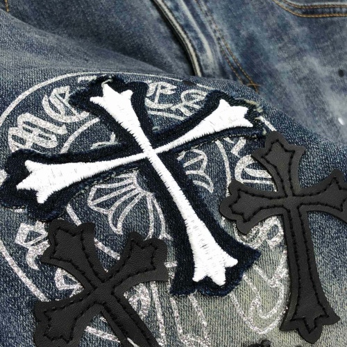 Cheap Chrome Hearts Jeans For Men #1128015 Replica Wholesale [$64.00 USD] [ITEM#1128015] on Replica Chrome Hearts Jeans