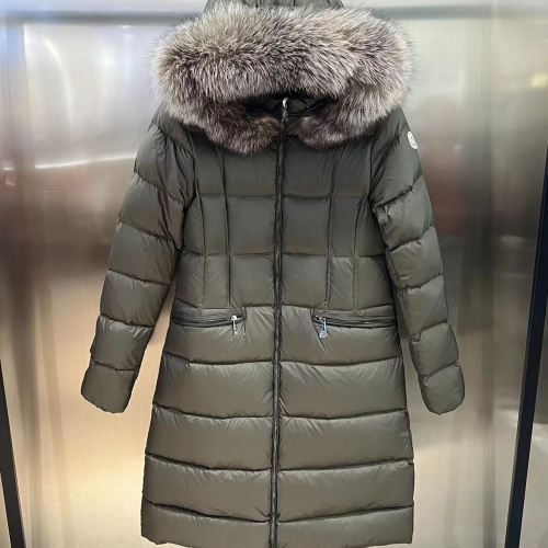 Cheap Moncler Down Feather Coat Long Sleeved For Women #1128743 Replica Wholesale [$202.00 USD] [ITEM#1128743] on Replica Moncler Down Feather Coat