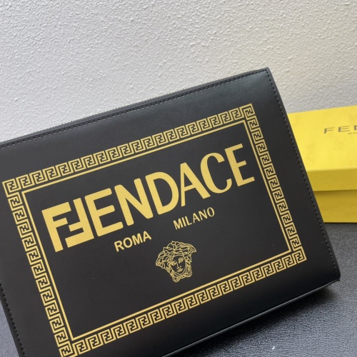 Cheap Fendi AAA Man Wallets #1128933 Replica Wholesale [$80.00 USD] [ITEM#1128933] on Replica Fendi AAA Man Wallets