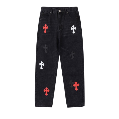Cheap Chrome Hearts Jeans For Men #1130794 Replica Wholesale [$48.00 USD] [ITEM#1130794] on Replica Chrome Hearts Jeans