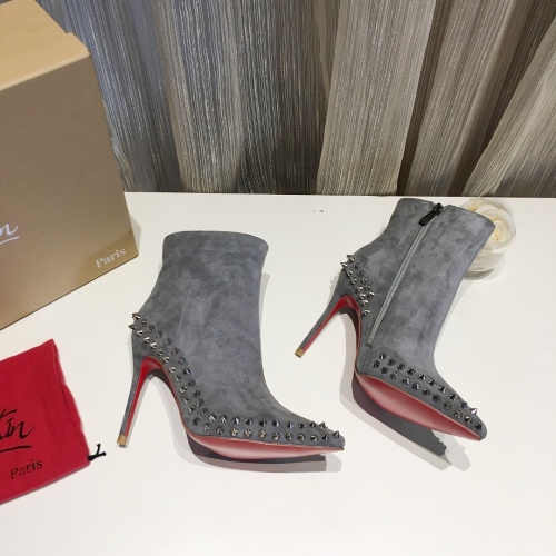 Cheap Christian Louboutin Boots For Women #1131060 Replica Wholesale [$108.00 USD] [ITEM#1131060] on Replica Christian Louboutin Boots