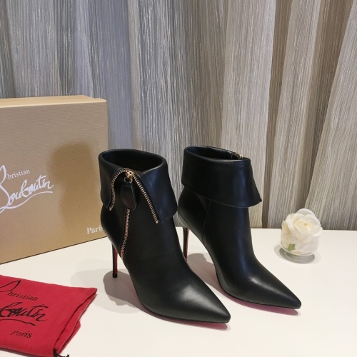 Cheap Christian Louboutin Boots For Women #1131062 Replica Wholesale [$112.00 USD] [ITEM#1131062] on Replica Christian Louboutin Boots