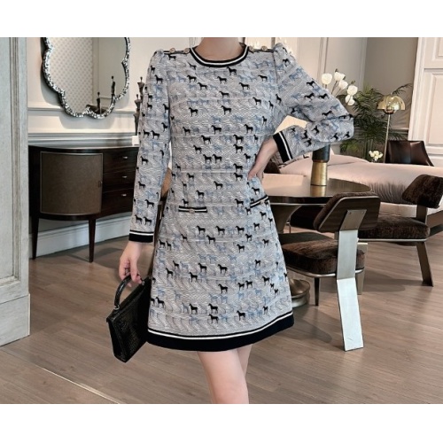 Cheap Hermes Dresses Long Sleeved For Women #1131153 Replica Wholesale [$102.00 USD] [ITEM#1131153] on Replica Hermes Dresses