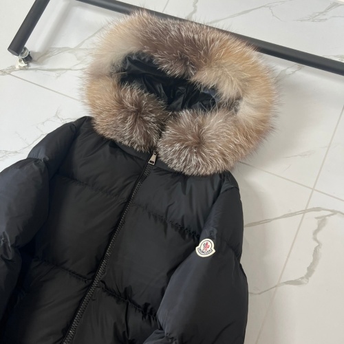 Cheap Moncler Down Feather Coat Long Sleeved For Women #1131313 Replica Wholesale [$297.52 USD] [ITEM#1131313] on Replica Moncler Down Feather Coat