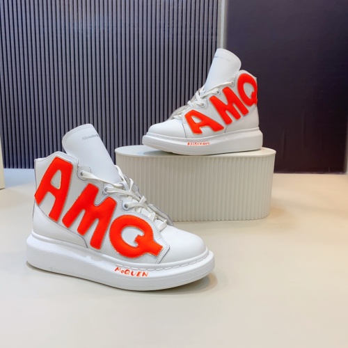 Cheap Alexander McQueen High Tops Shoes For Women #1132043 Replica Wholesale [$135.00 USD] [ITEM#1132043] on Replica Alexander McQueen High Tops Shoes