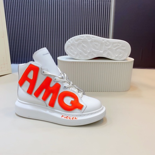 Cheap Alexander McQueen High Tops Shoes For Women #1132043 Replica Wholesale [$135.00 USD] [ITEM#1132043] on Replica Alexander McQueen High Tops Shoes