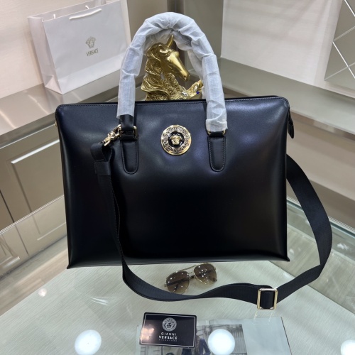 Cheap Versace AAA Man Handbags #1132725 Replica Wholesale [$155.00 USD] [ITEM#1132725] on Replica Versace AAA Man Handbags