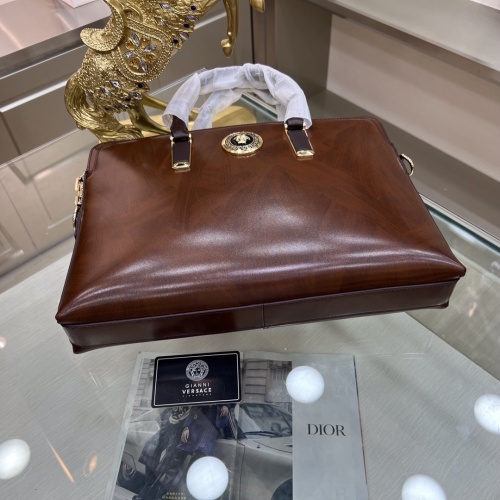 Cheap Versace AAA Man Handbags #1132727 Replica Wholesale [$155.00 USD] [ITEM#1132727] on Replica Versace AAA Man Handbags
