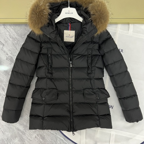 Cheap Moncler Down Feather Coat Long Sleeved For Women #1132903 Replica Wholesale [$185.00 USD] [ITEM#1132903] on Replica Moncler Down Feather Coat