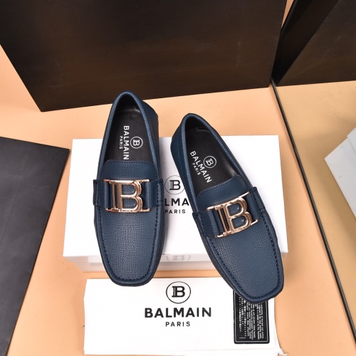Cheap Balmain Leather Shoes For Men #1133648 Replica Wholesale [$80.00 USD] [ITEM#1133648] on Replica Balmain Leather Shoes