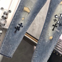 Cheap Chrome Hearts Jeans For Men #1128015 Replica Wholesale [$64.00 USD] [ITEM#1128015] on Replica Chrome Hearts Jeans