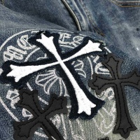 Cheap Chrome Hearts Jeans For Men #1128015 Replica Wholesale [$64.00 USD] [ITEM#1128015] on Replica Chrome Hearts Jeans
