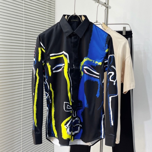 Cheap Versace Shirts Long Sleeved For Men #1133785 Replica Wholesale [$80.00 USD] [ITEM#1133785] on Replica Versace Shirts